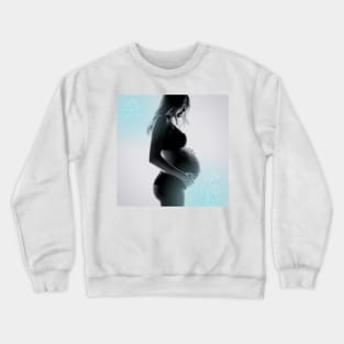 Pregnant women mom & mather love Crewneck Sweatshirt